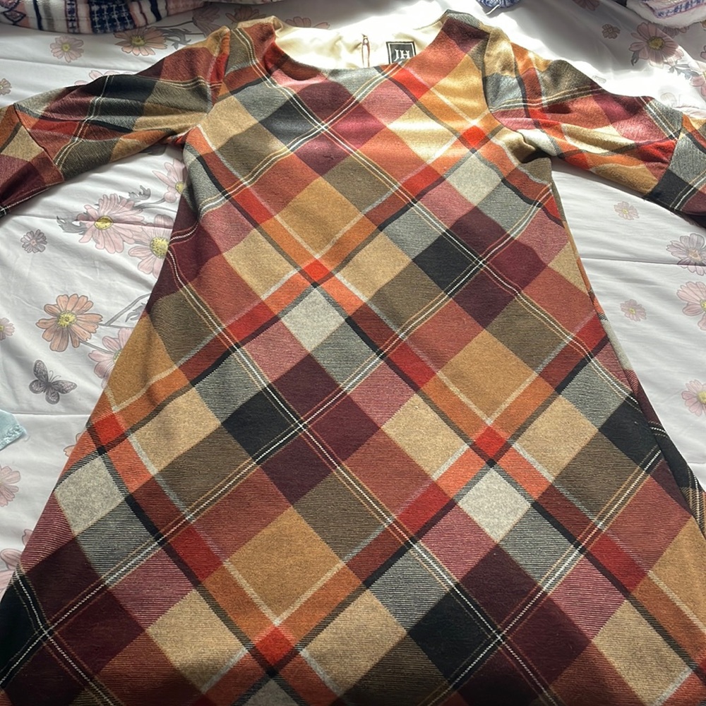 Gingham Patterned Dress
